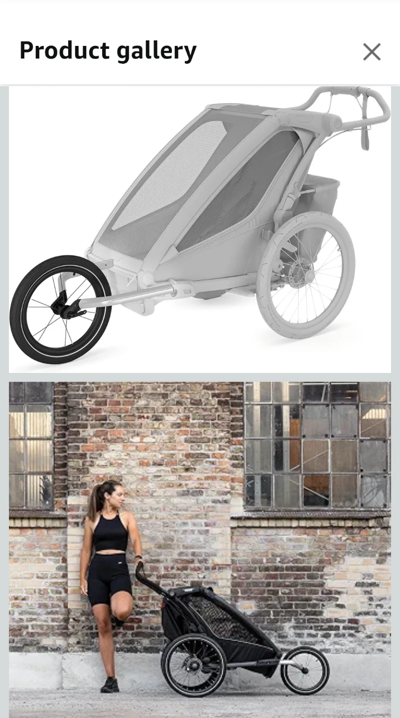 New- Thule Chariot 2 Jogging Kit Single - photo 4