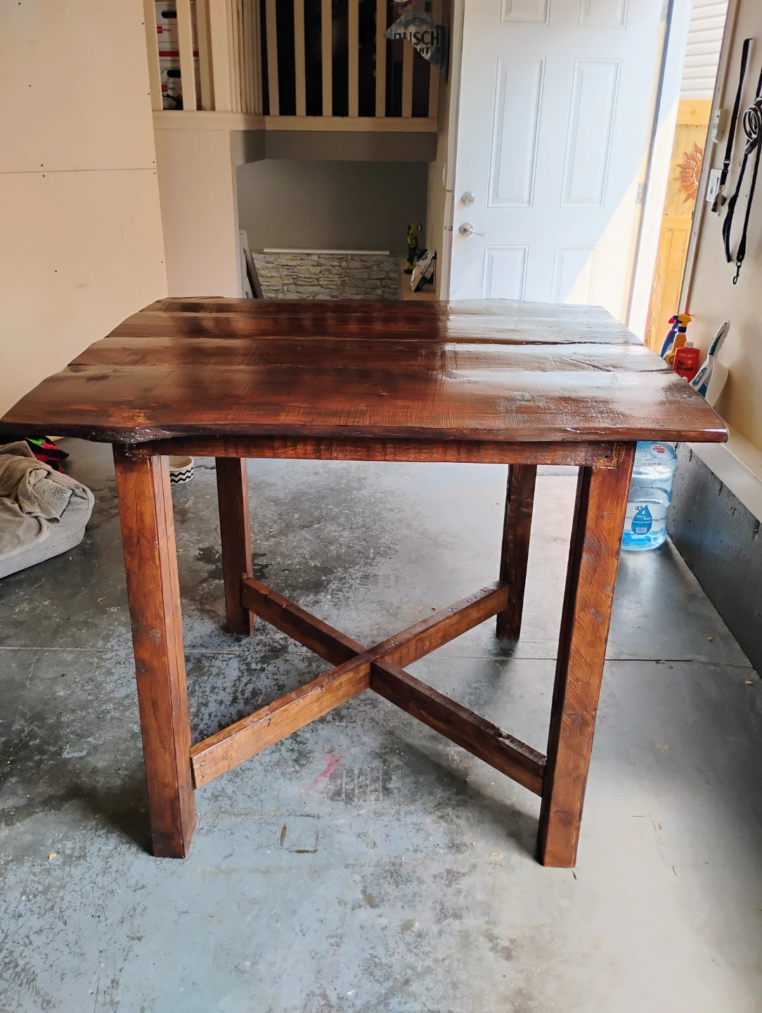 Live Edge Wood Pub Height  Dining Table