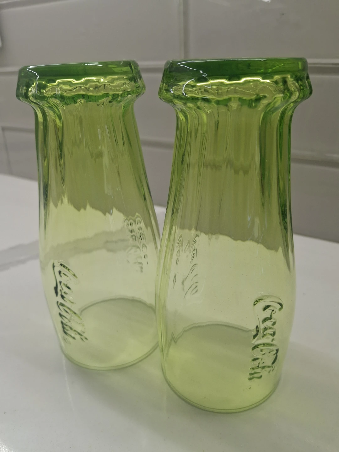 Rare Coca-Cola Green Glasses - photo 2
