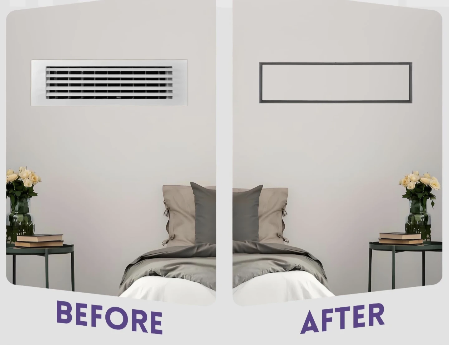 Modern 8"x30" Flush Wall Air Vent Cover Heavy Duty - photo 4