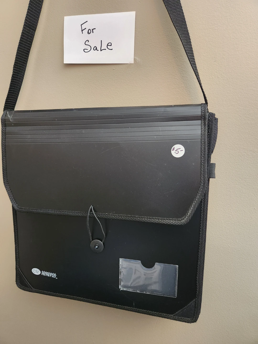 Creative Memories Black Accordion Portfolio Bag