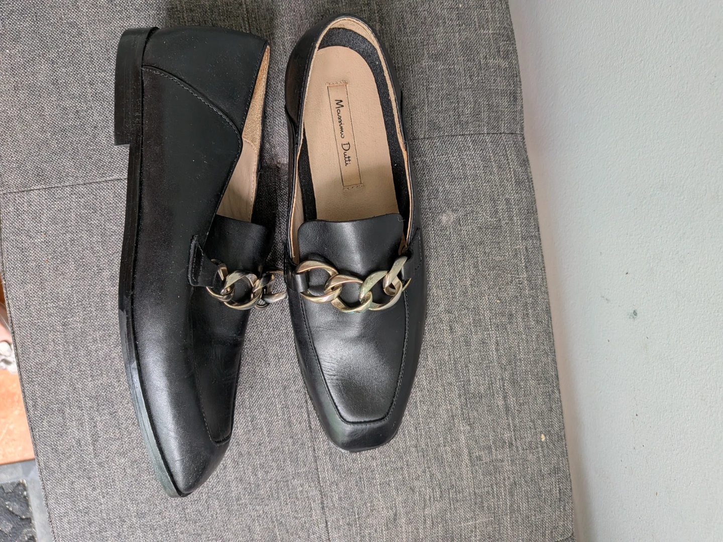 Massimo Dutti Black Loafers Size 34 - photo 3