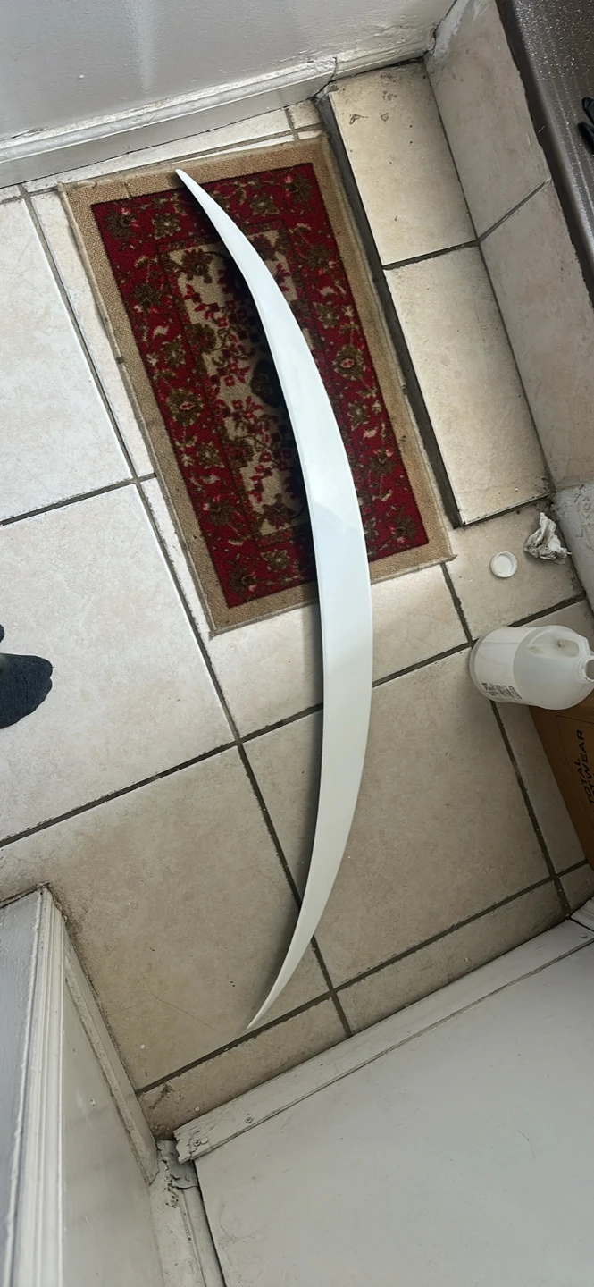 White Car Spoiler