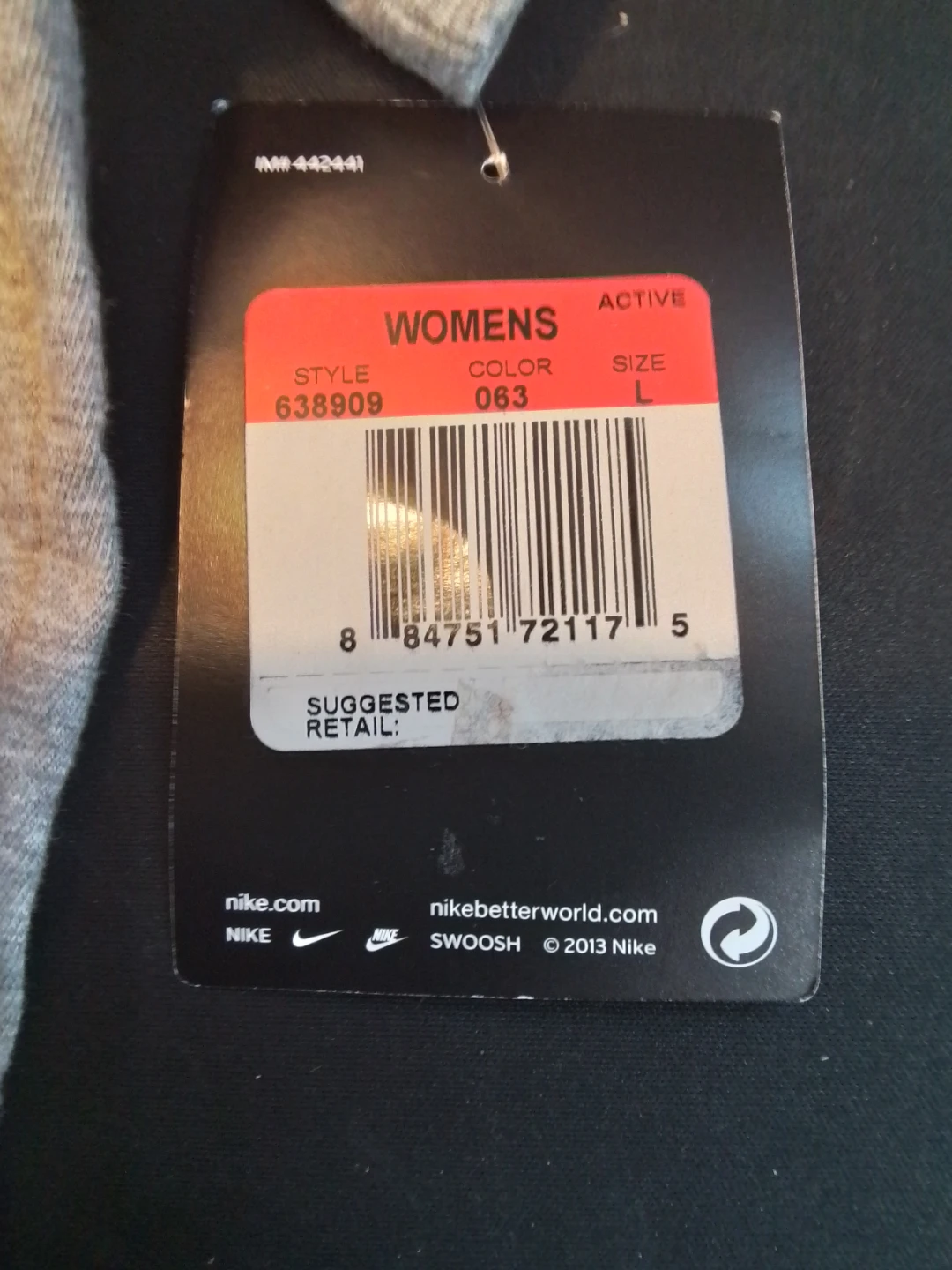 Nike Women's Grey #neverseenagirlrun? T-Shirt Size L - photo 3