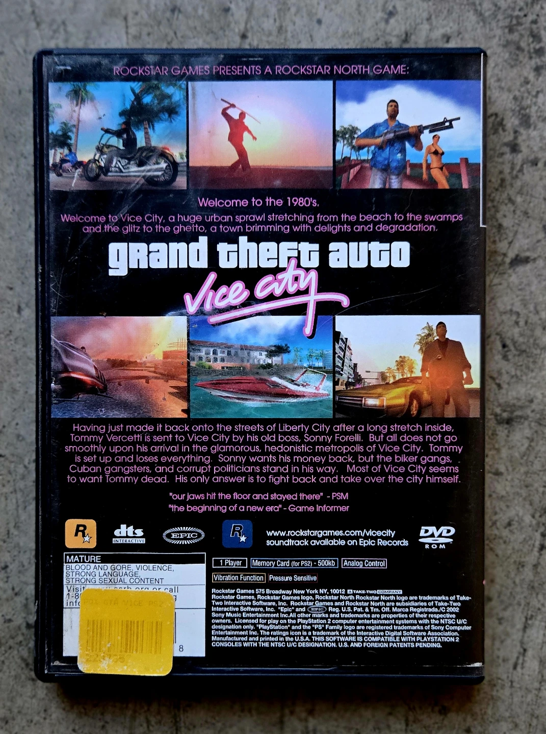 Grand Theft Auto: Vice City PlayStation 2 Game - photo 2