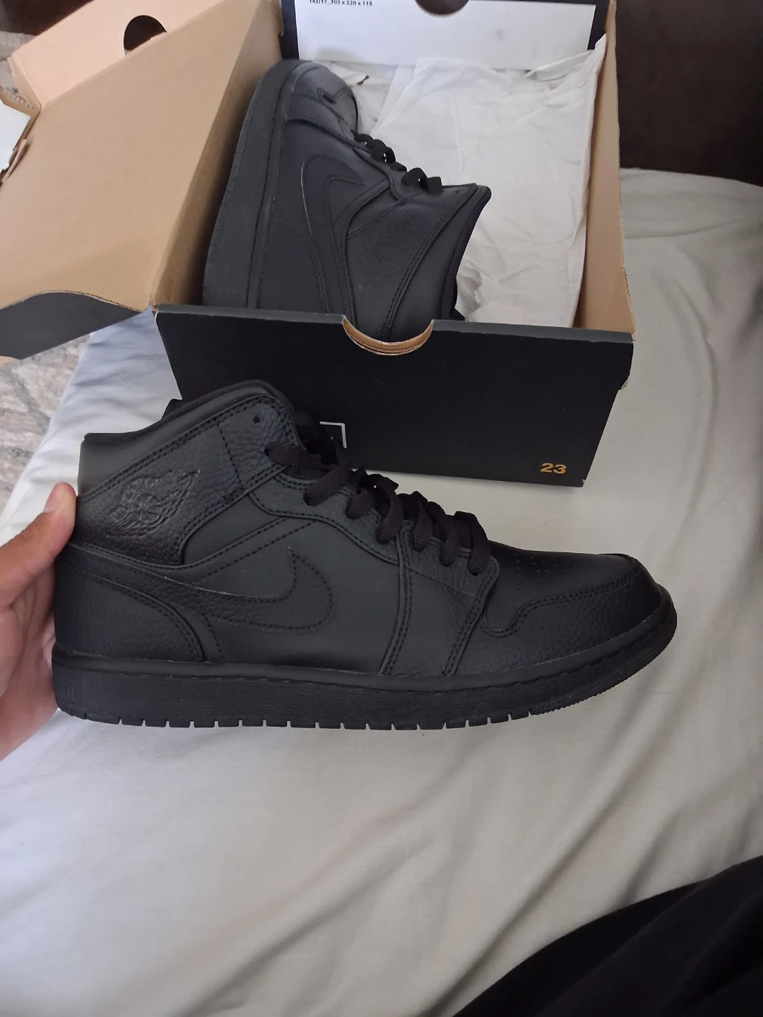 Air Jordan 1 Low Black Sneakers - photo 3