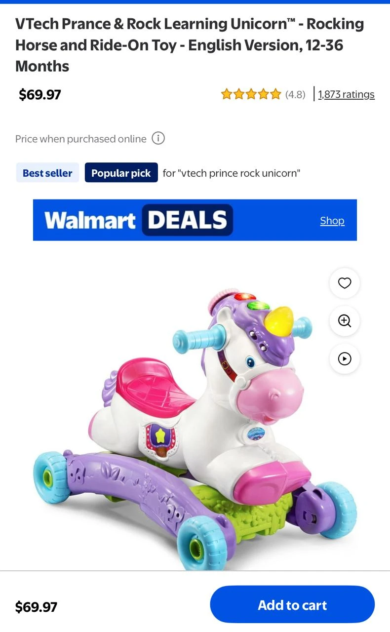 VTech Prance & Rock Learning Unicorn Toy - photo 2