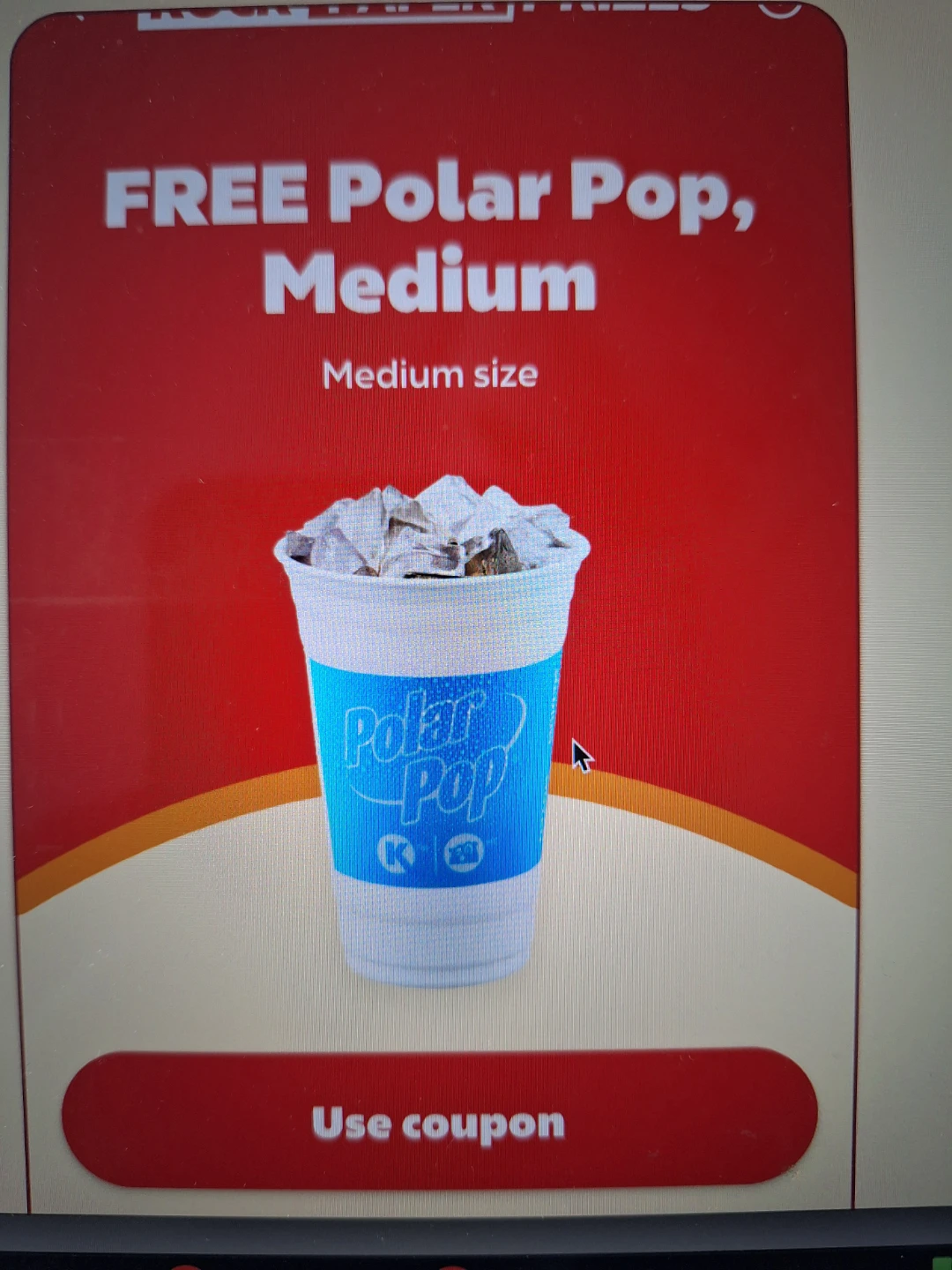 Circle k Free Polar Pop - Medium Size