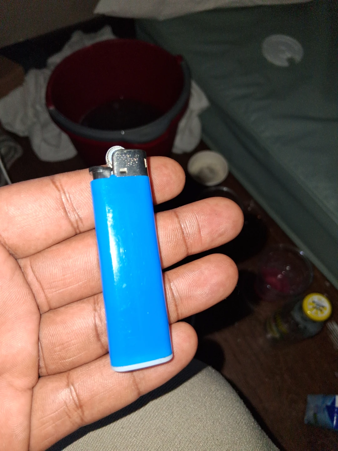 Blue BIC Lighter