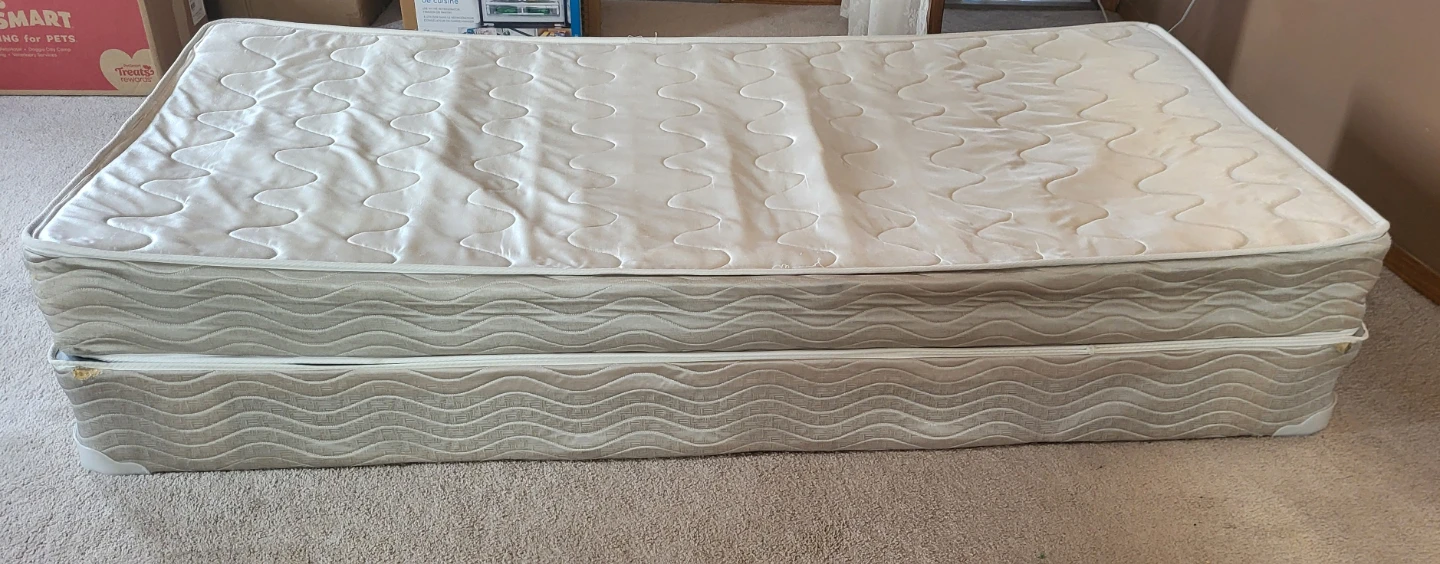 Twin Mattress & Box Spring Set - Clean & Great Condition - photo 2