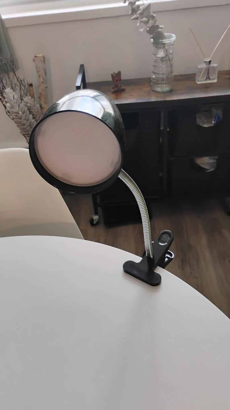 Black Clip-On Gooseneck Lamp - photo 4