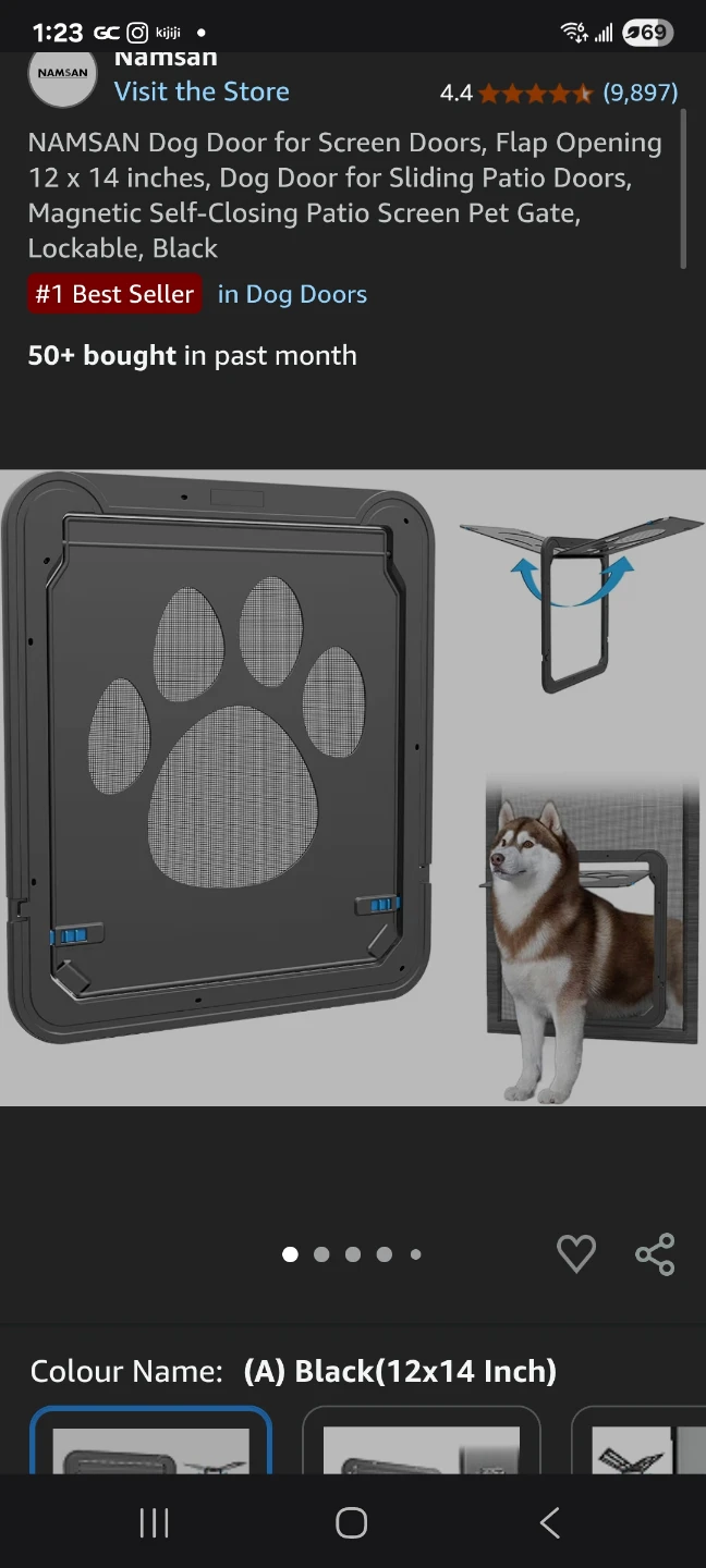 Pet screen door 11"×14" brand new - photo 2