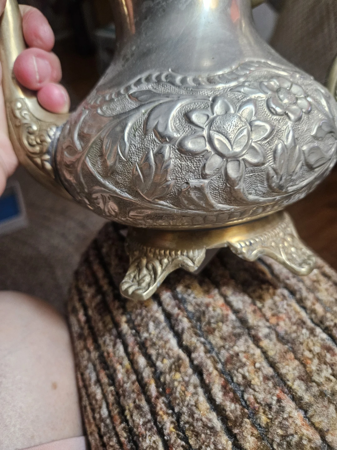 Vintage Silver Plated hand made Decorative Teapot - photo 2