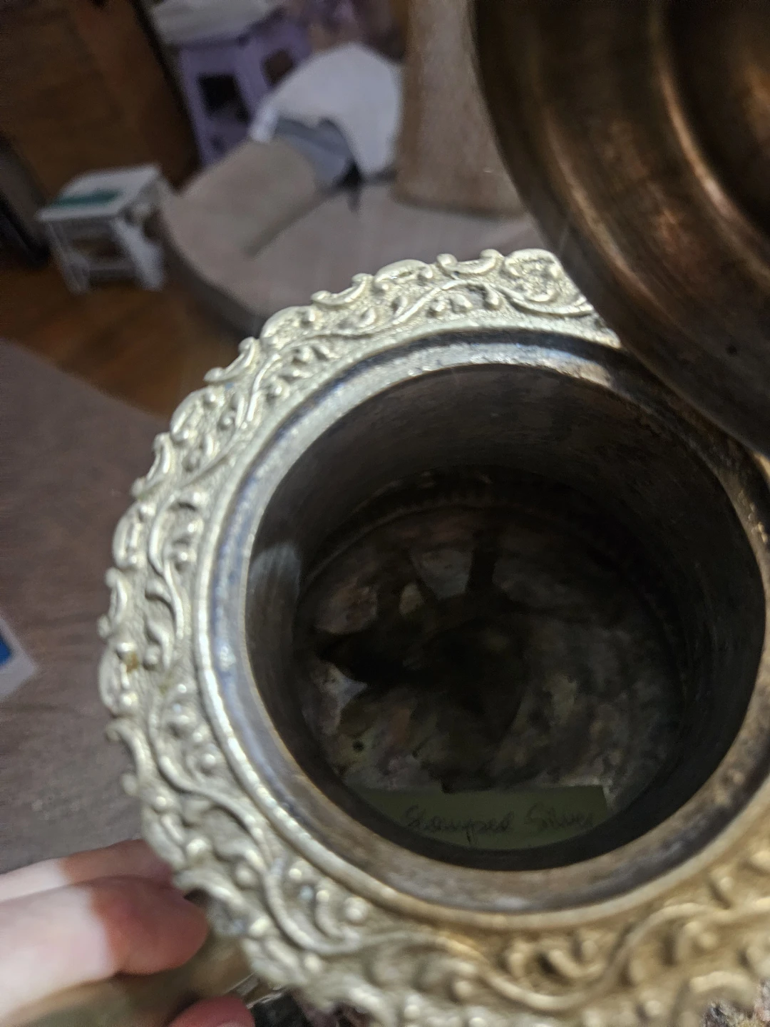 Vintage Silver Plated hand made Decorative Teapot - photo 5
