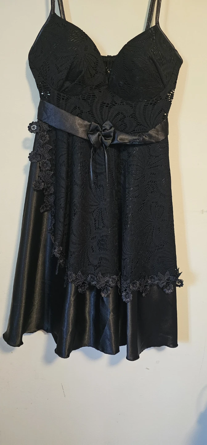Black Lace Babydoll Dress - photo 2