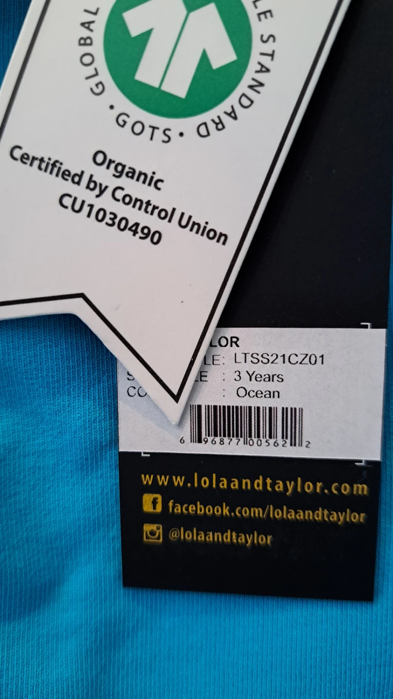 Lola & Taylor Organic Cotton Sweater - Size 3 - Ocean Blue - photo 2