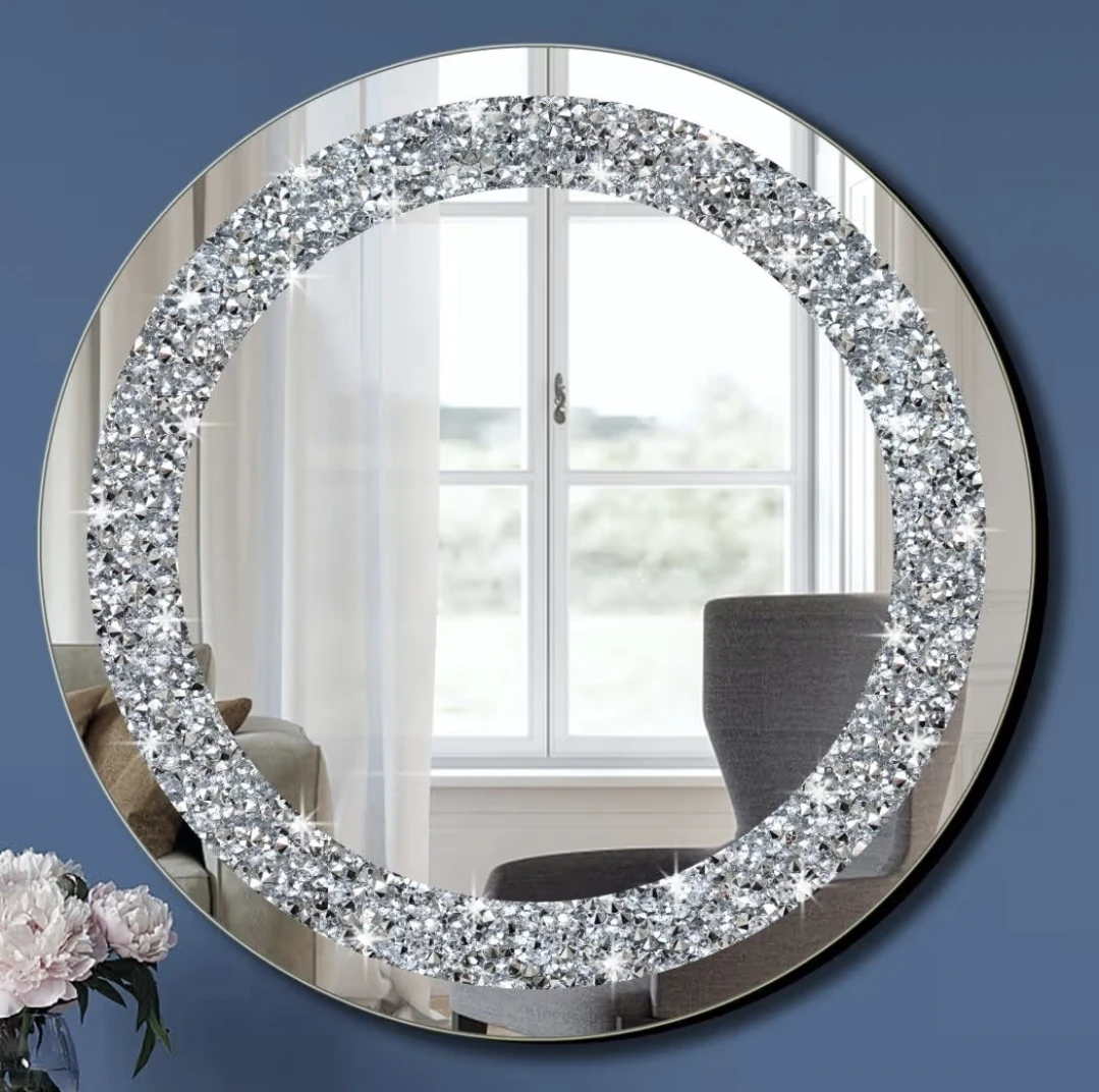 Round Glam Mirror