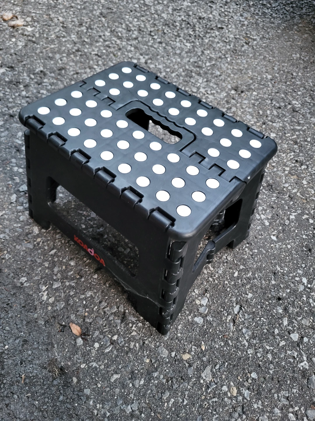 Small Black Folding Step Stool