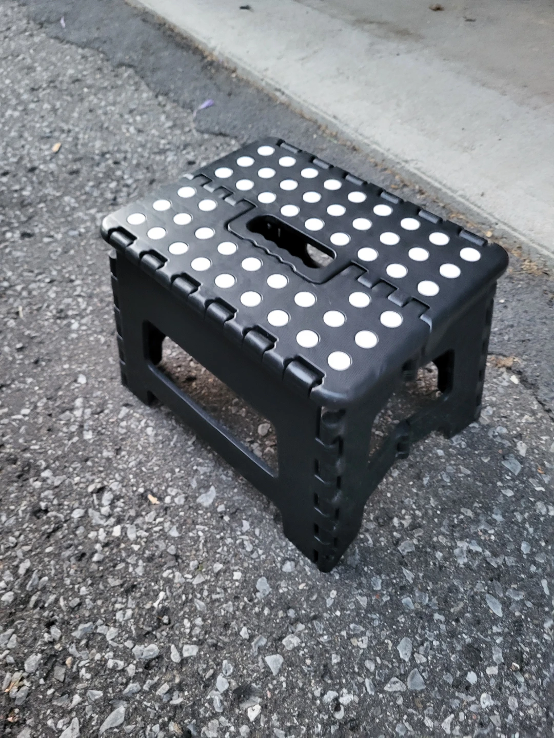 Small Black Folding Step Stool - photo 2