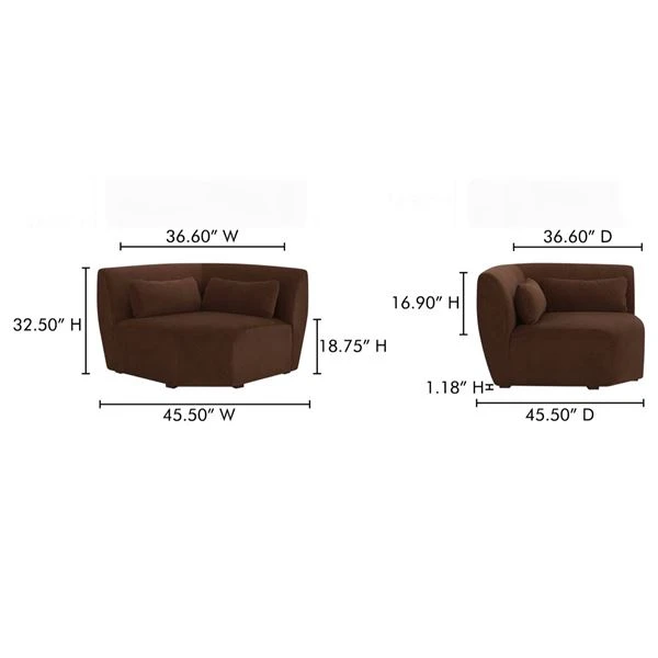 Brand New in Box Moe's Home Collection "Amelia"  Corner Chair - photo 4