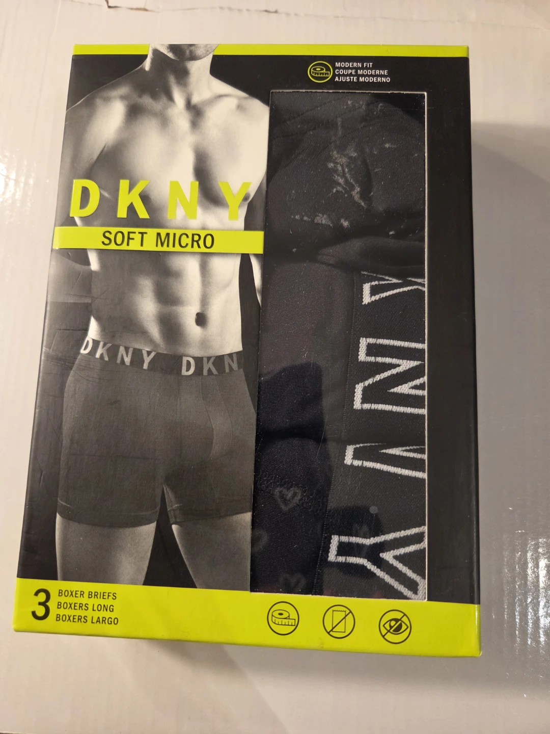 DKNY Soft Micro Boxer Briefs - 3 Pack