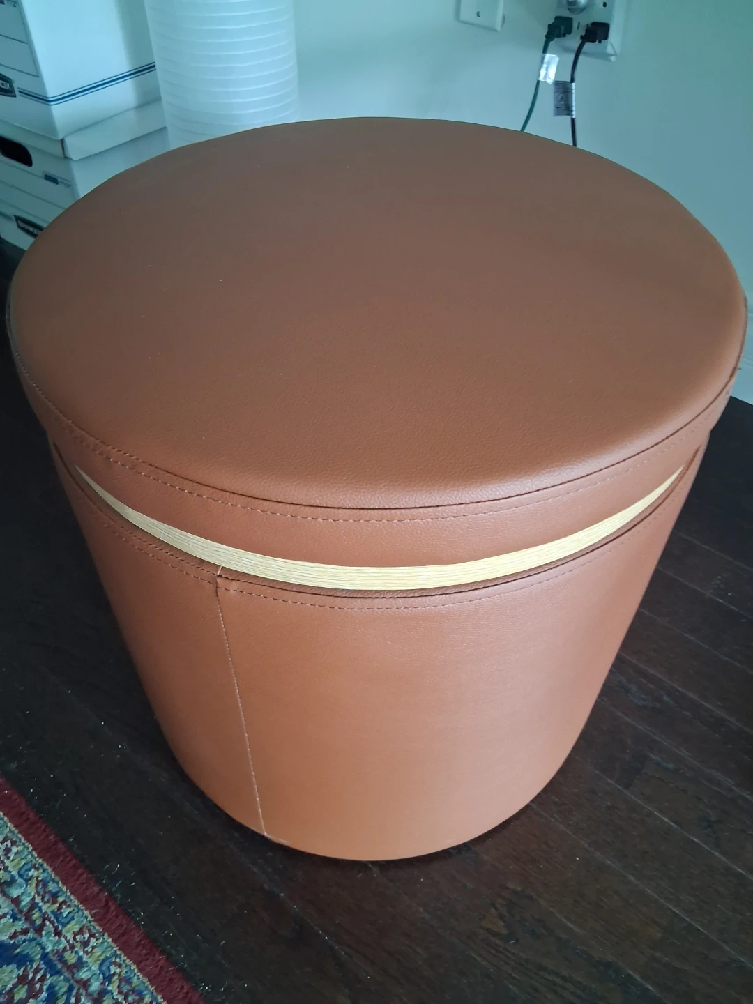Manitoba 18" Round Storage Ottoman