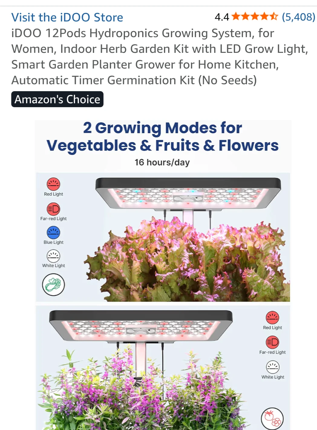 Herb vegetable hydroponic indoor grower LED grow lights  fan - photo 5