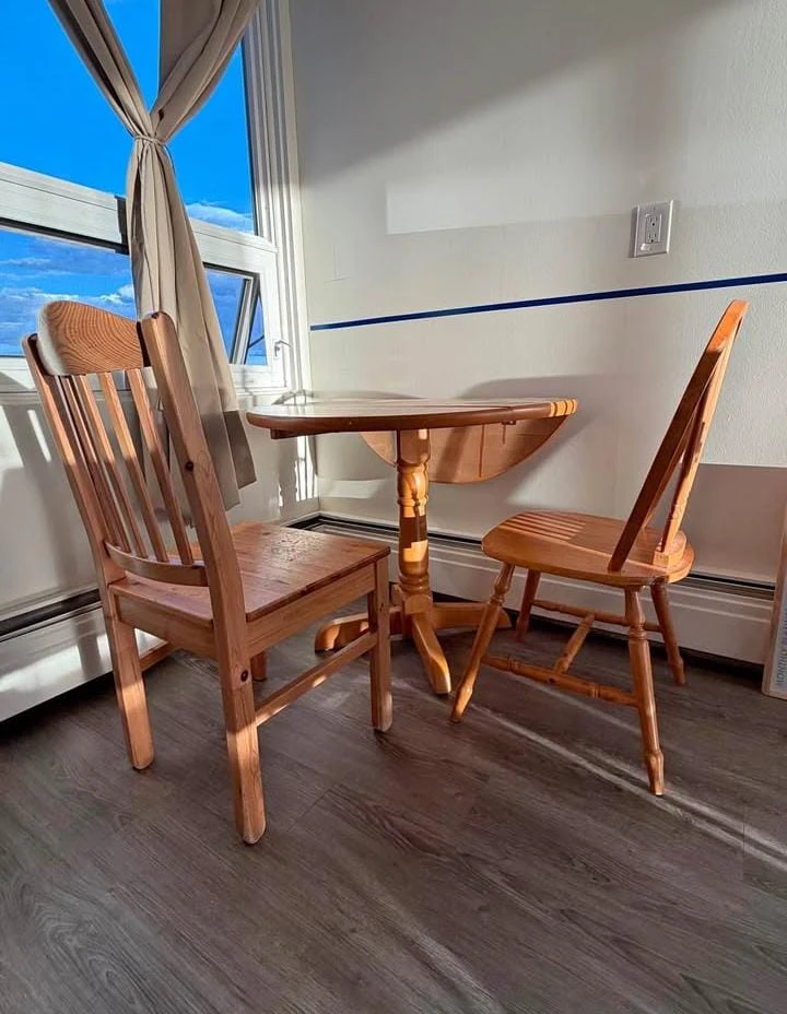 Wooden Drop Leaf Table and Chairs Set - photo 2