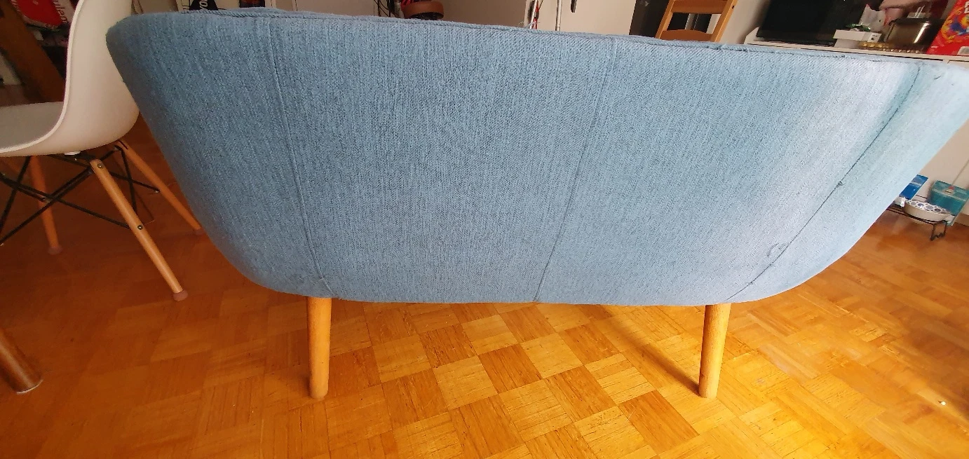 Blue Loveseat Sofa - photo 2