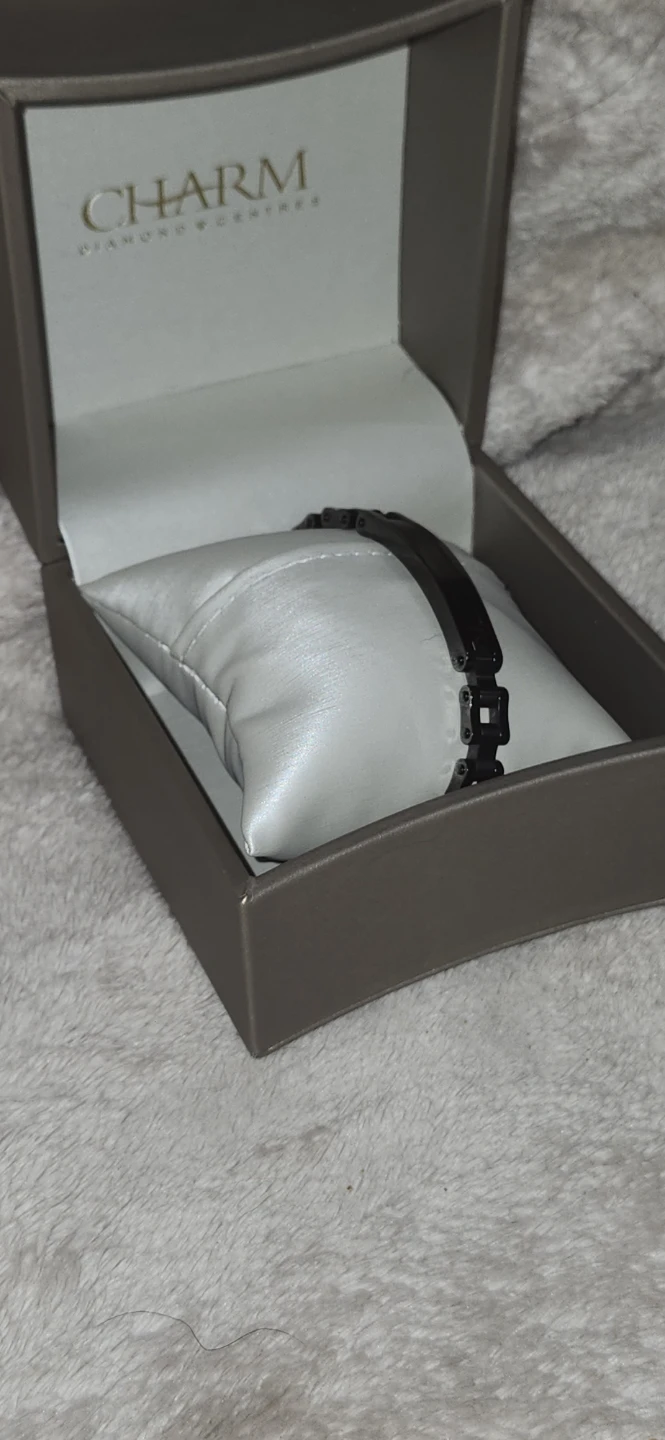Charm Diamond Centres Stainless Steel Bracelet - photo 2