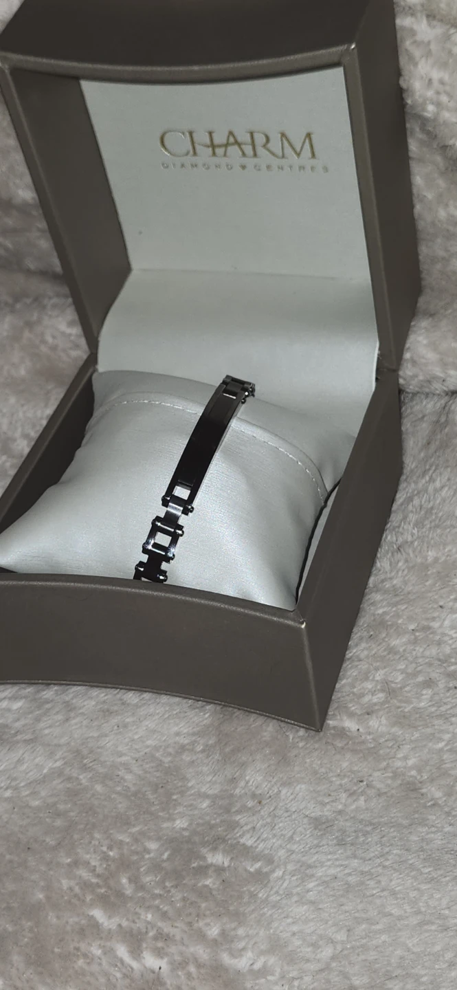 Charm Diamond Centres Stainless Steel Bracelet - photo 3