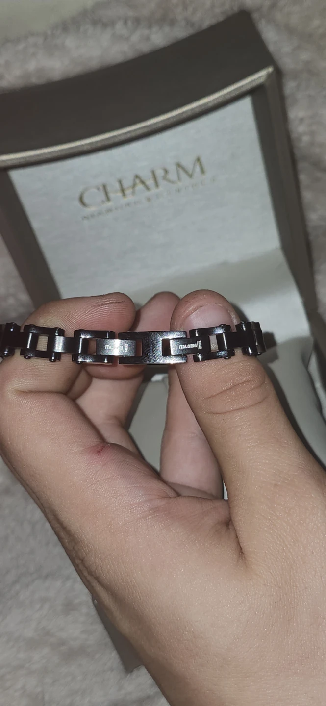 Charm Diamond Centres Stainless Steel Bracelet - photo 5