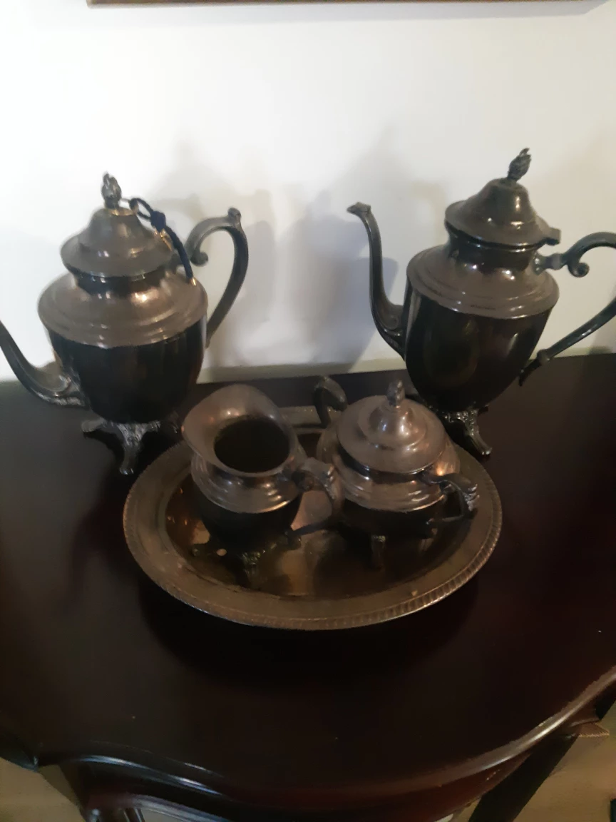 Vintage Tea Set with Tray