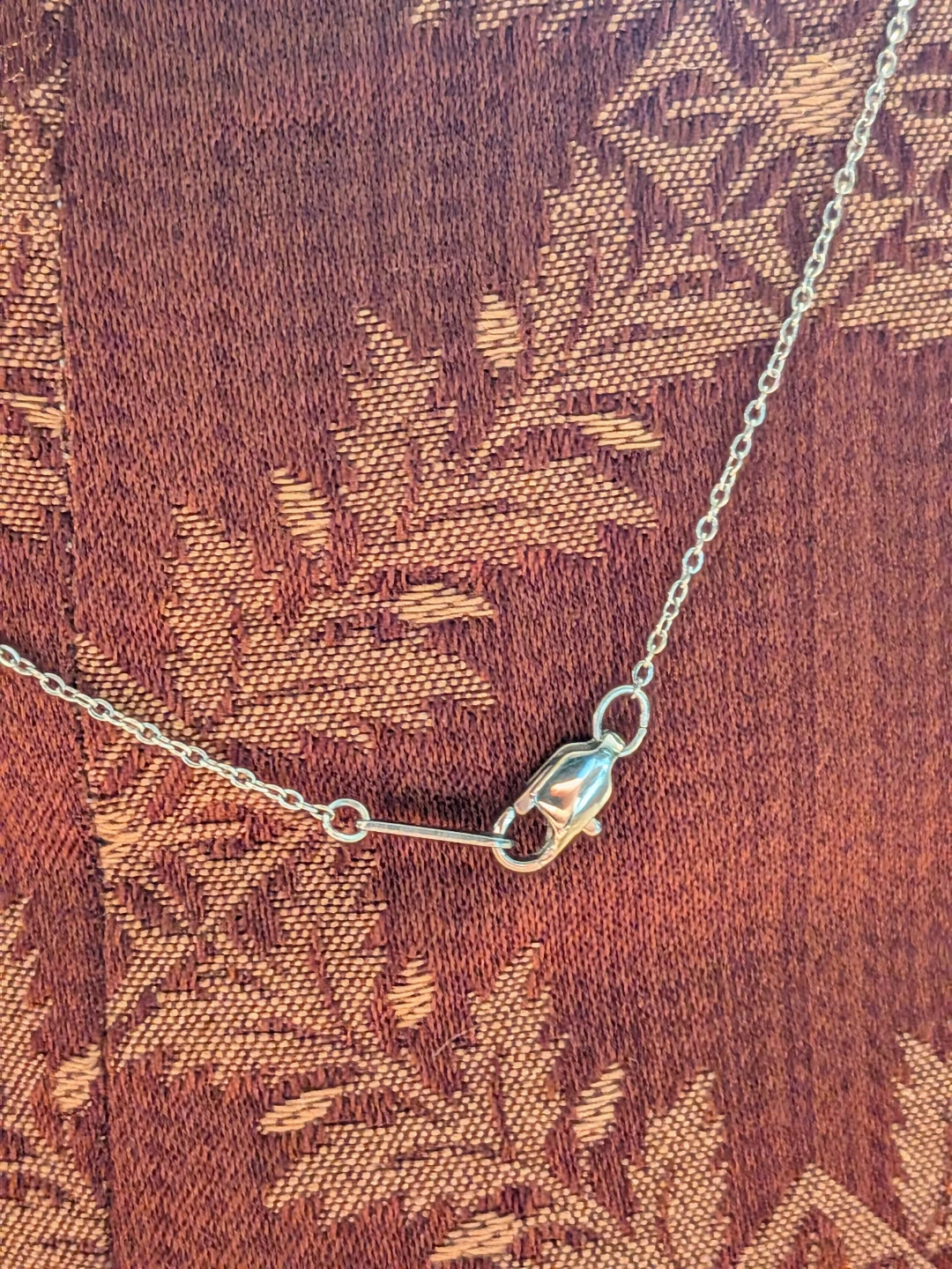 Silver Necklace with Purple/Amethyst Pendant - photo 3