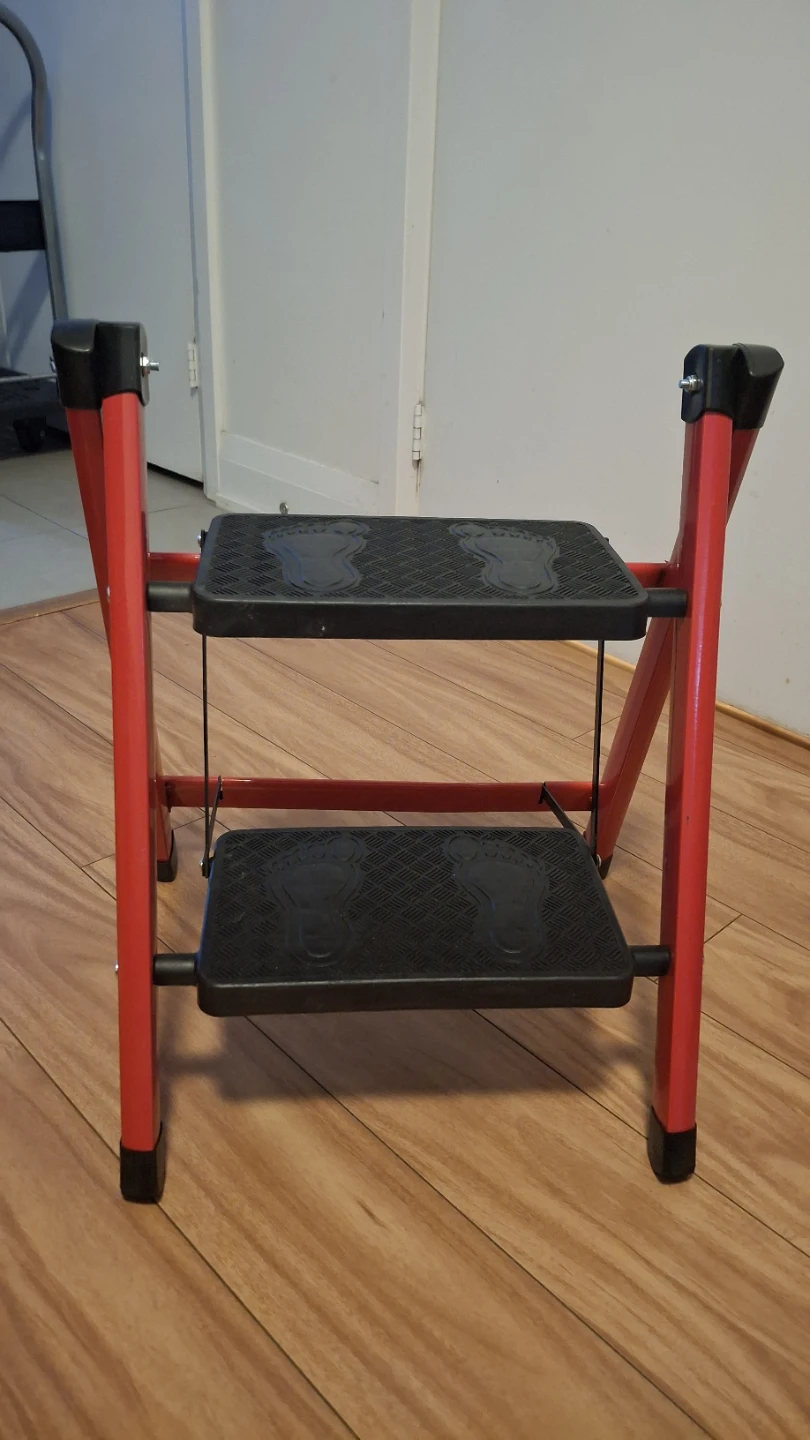 Two step folding step stool stairs - photo 2