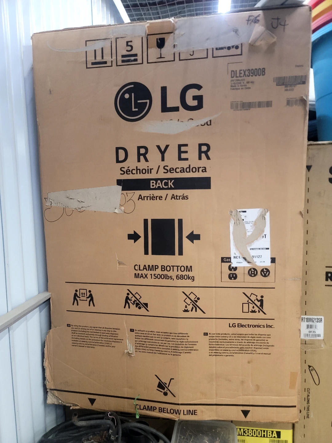 LG Dryer DLEX3900B