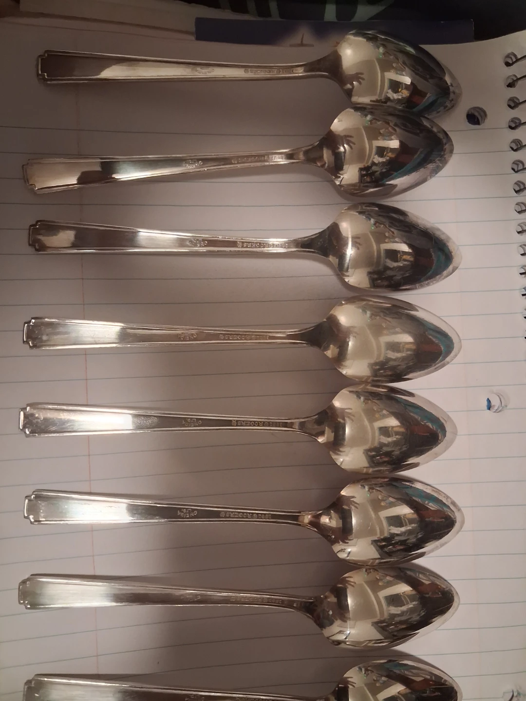 Set of 8 Silver Plated Spoons - photo 3