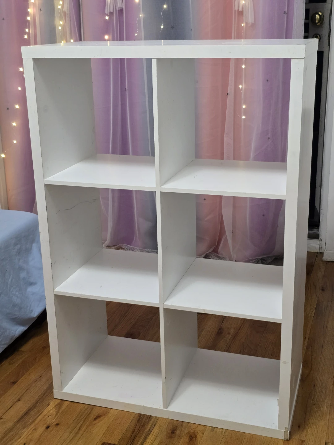 Ikea White 6-Cube Storage Shelf