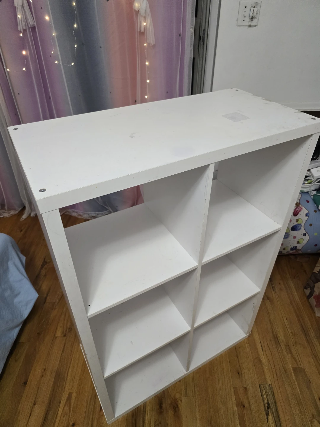 Ikea White 6-Cube Storage Shelf - photo 3