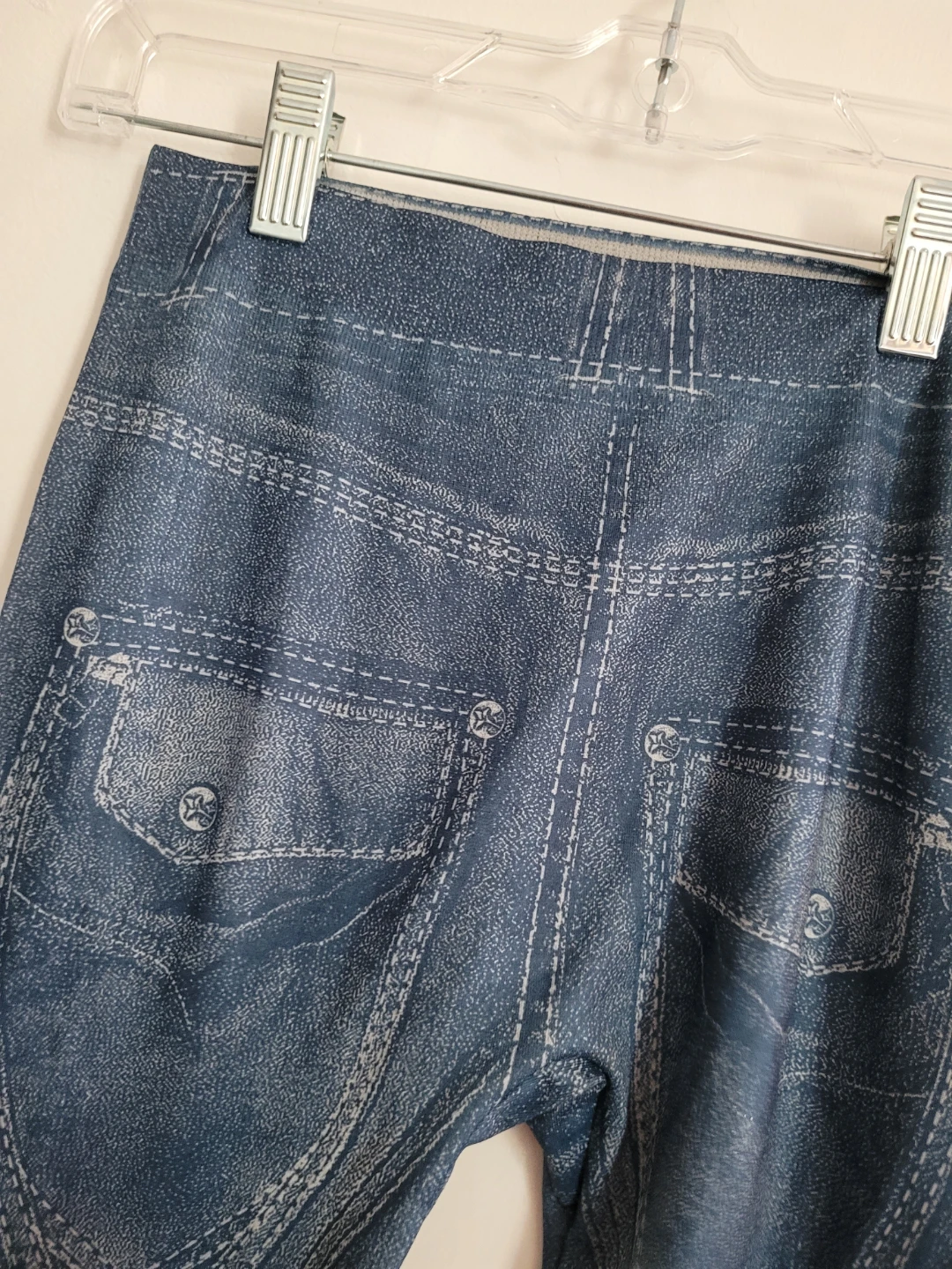 Blue Denim Print Jeggings - photo 3