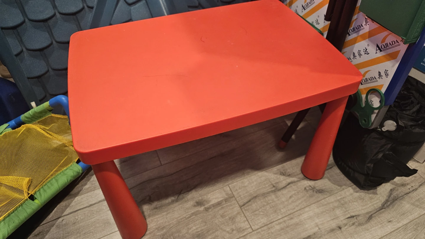 IKEA Mammut Kids Red Table