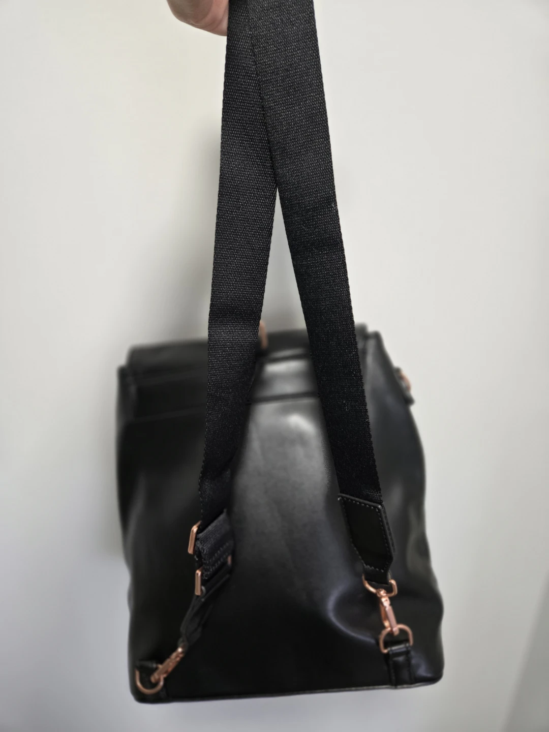 MATT & NAT Black Faux Leather Backpack - photo 3