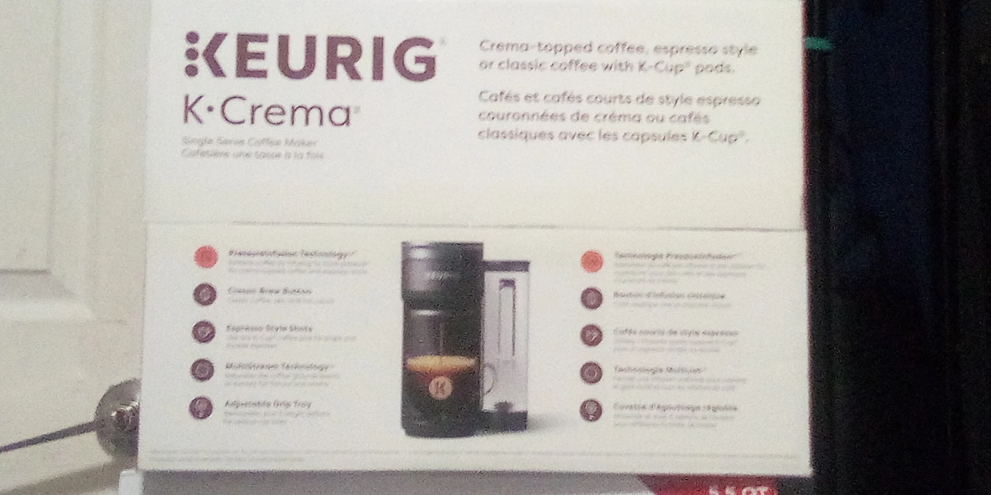 Keurig K-Crema Single Serve Coffee Maker - Brandnew Never Opened - photo 3