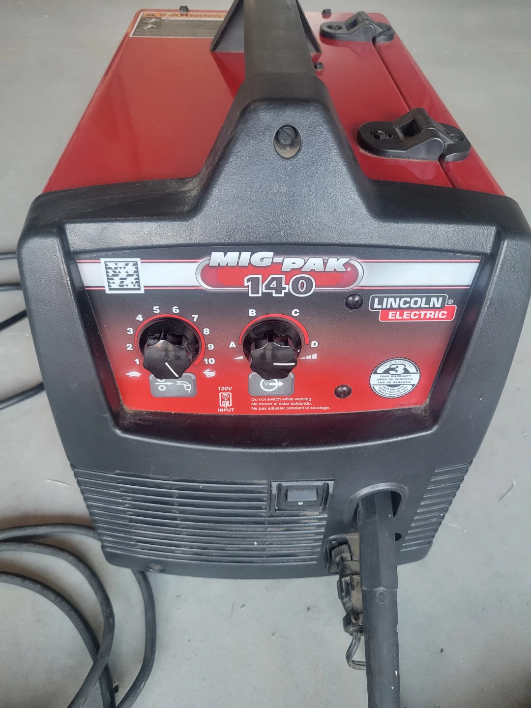 Lincoln electric might pak 140 welder