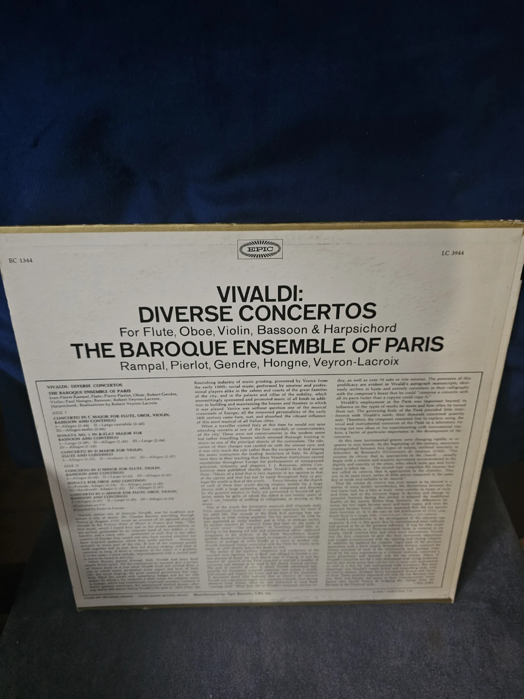Vivaldi: Diverse Concertos Vinyl Record - photo 2