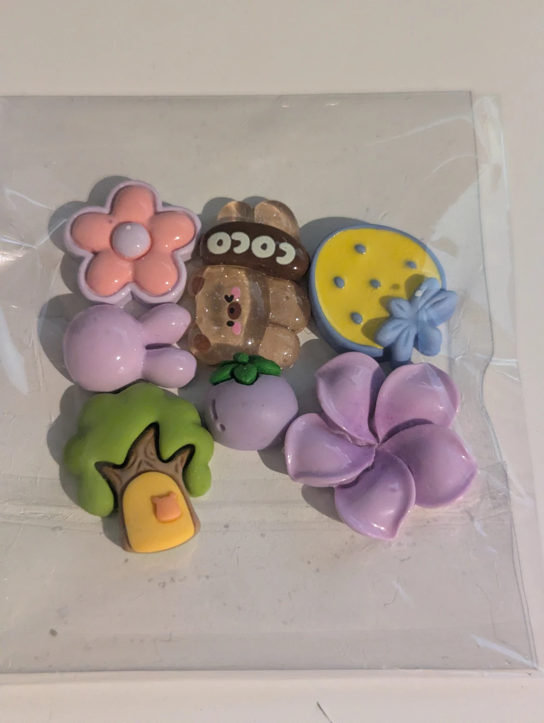 Assorted cute charms for crafts