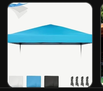 Sky Blue Canopy Tent Top Replacement Cover