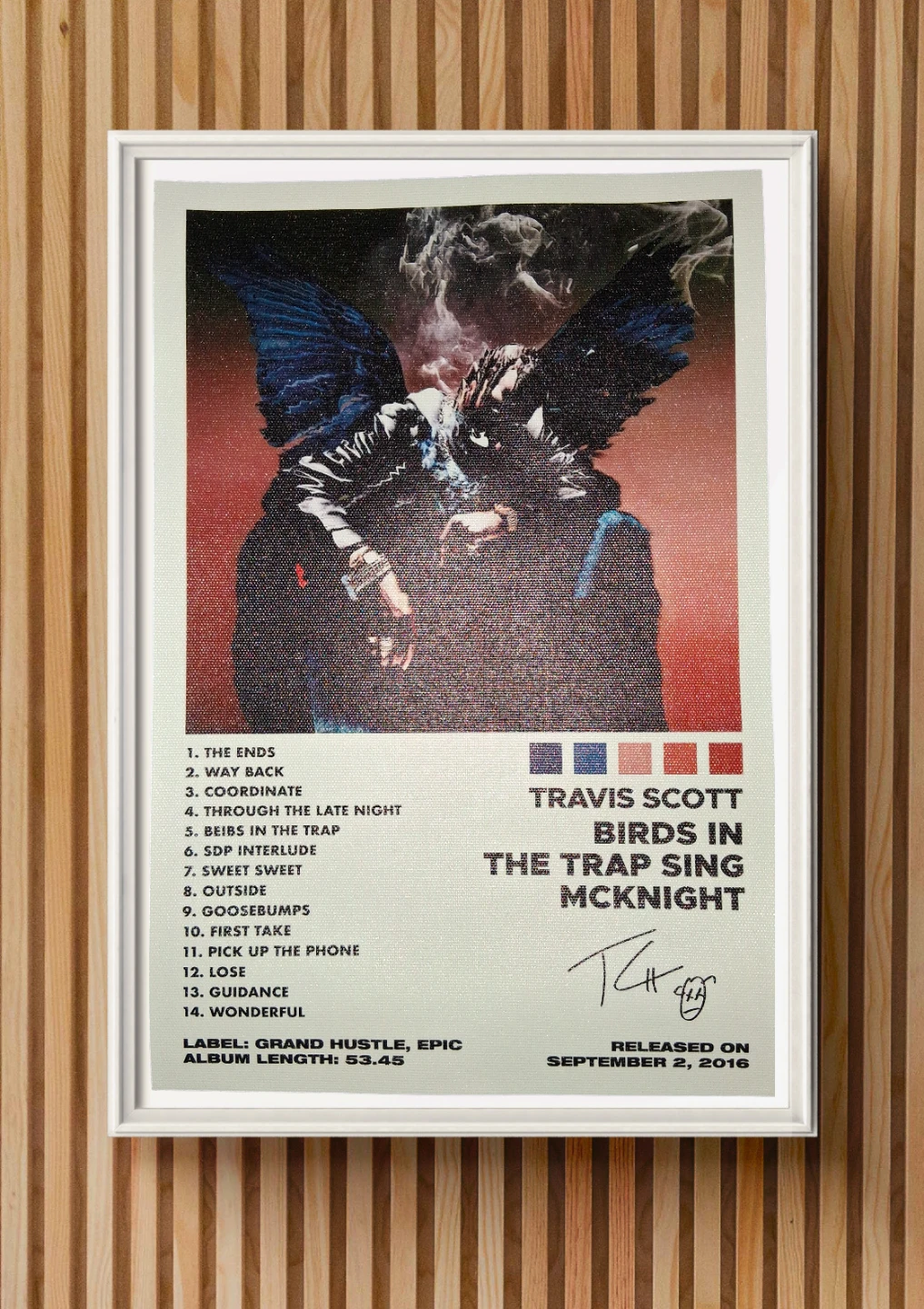 Travis Scott Birds in the Trap Sing McKnight Album Art Print
