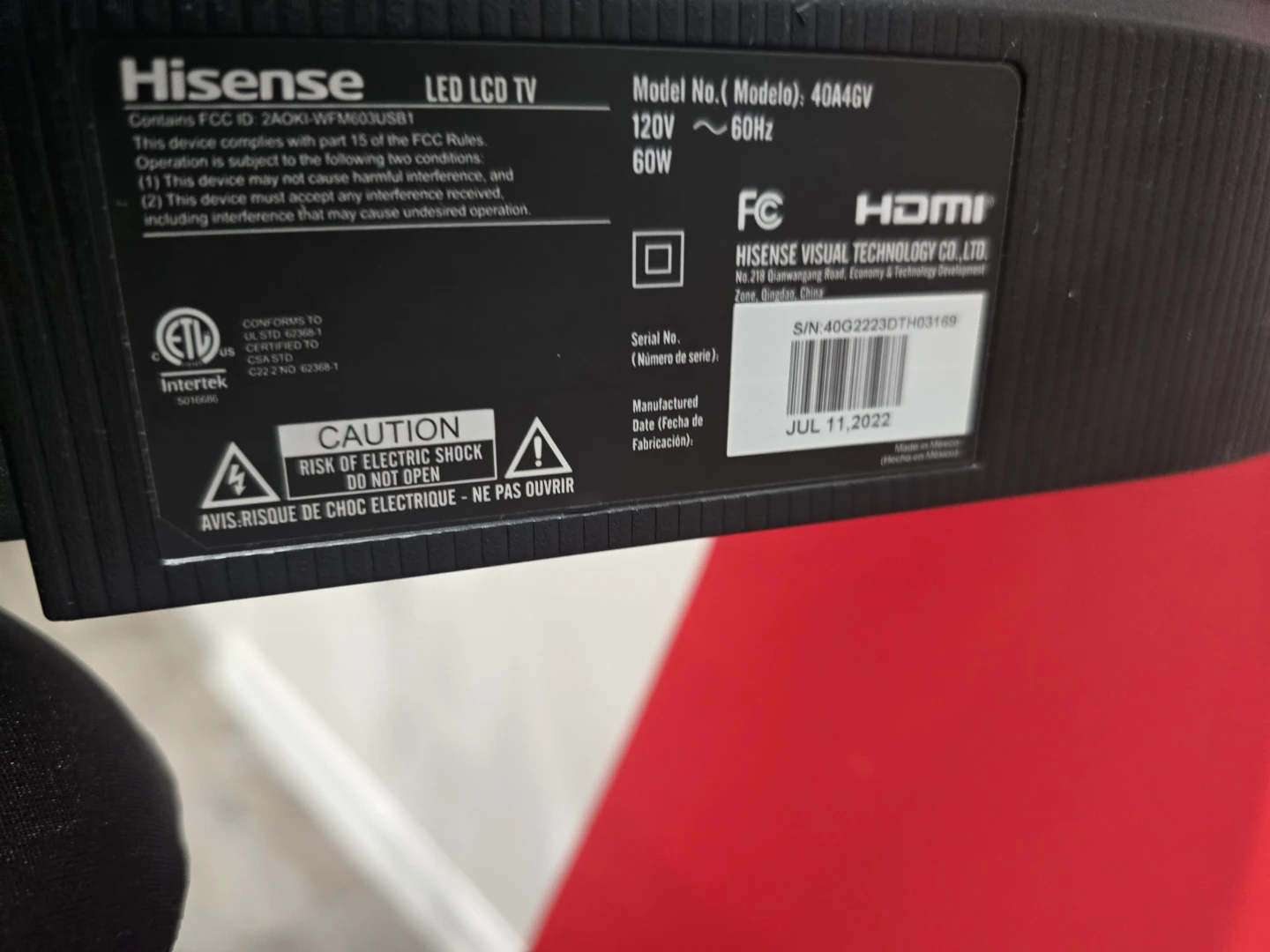 Hisense 40" LED LCD TV - photo 2