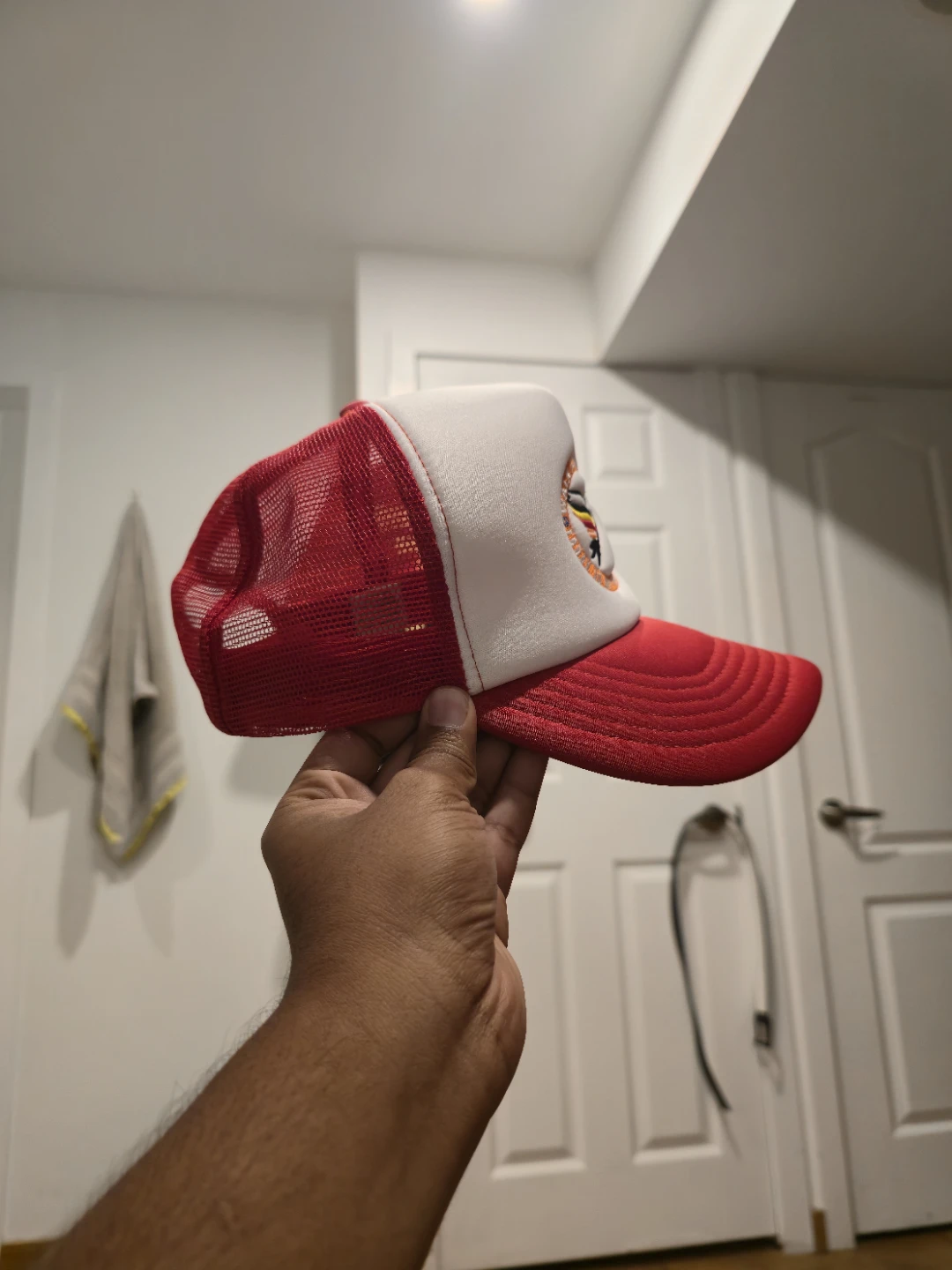 Red and White Trucker Hat - Walk for Peace - photo 3